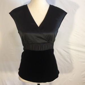 Talbots's velvet and silk top size 8